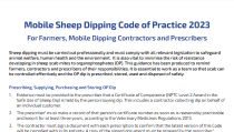 News post titled 'AMTRA supports new Mobile Sheep Dipping Code of Practice'
